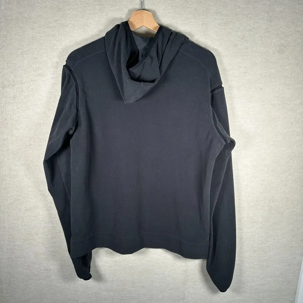 Nike ACG Therma Fit Fleece Hoodie Base Layer Men XL Black Mesh Vent Pullover